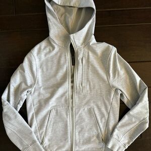 Lululemon City Sweat Zip Hoodie Heathered Ultra Light Grey-XS